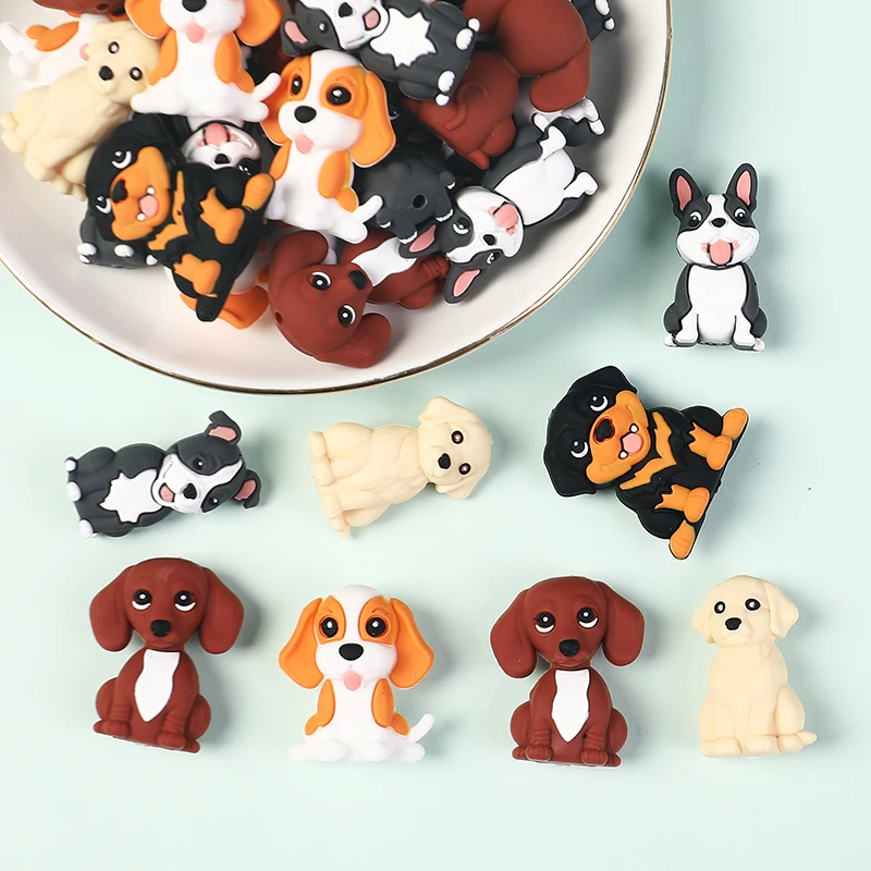 3pcs 3D Cute Dogs Silicone Beads Loose Beads For Handmade Pacifiers Chain Beaded Pen Handicrafts Accessories
3pcs 3D Cute Dogs Silicone Beads Loose Beads For Handmade Pacifiers Chain Beaded Pen Handicrafts Accessories