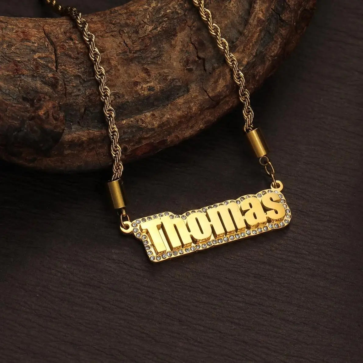 Personalized Diamond Name Necklace Custom Gold Pave Pendant Double Layer Soldering Name Jewelry Luxury Jewelry Christmas Gifts
Personalized Diamond Name Necklace Custom Gold Pave Pendant Double Layer Soldering Name Jewelry Luxury Jewelry Christmas Gifts