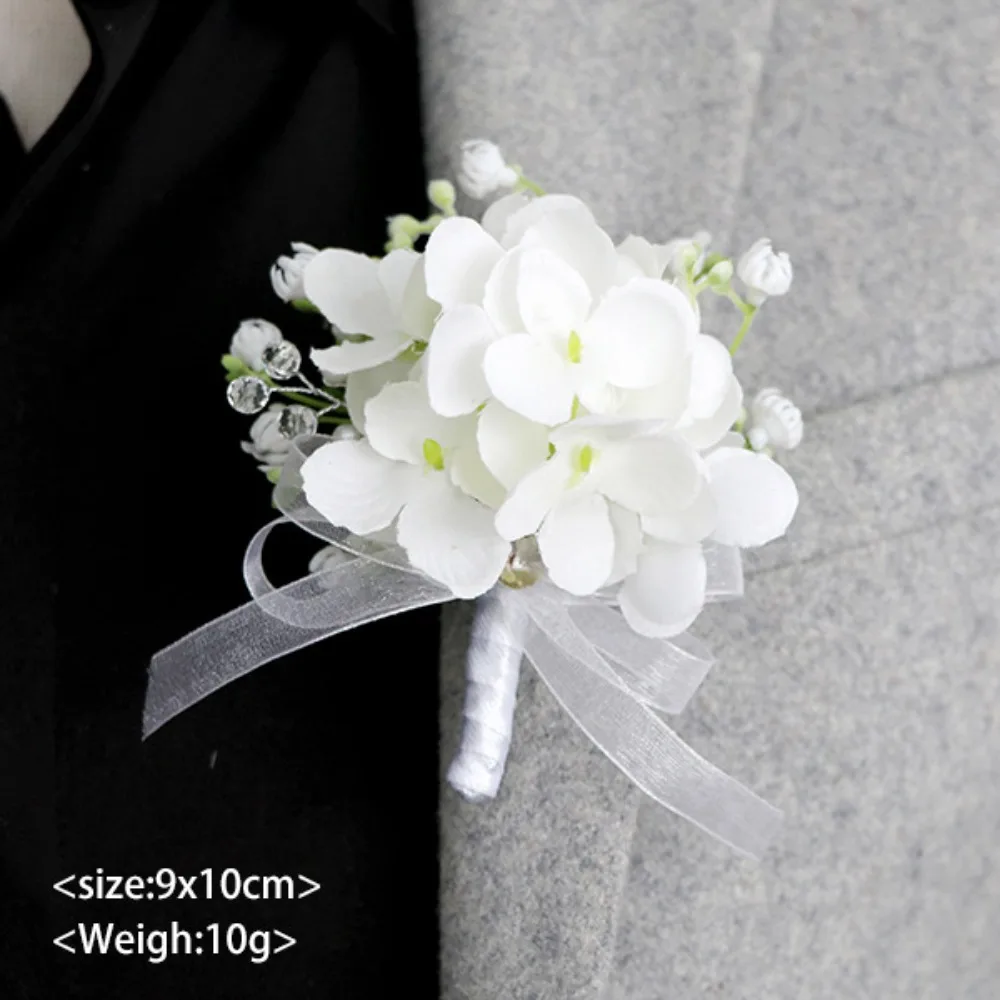White Hydrangea Artificial Boutonniere for Groom бутоньерка для жениха Wrist Corsage for Wedding Couple Wedding Accessories
White Hydrangea Artificial Boutonniere for Groom бутоньерка для жениха Wrist Corsage for Wedding Couple Wedding Accessories