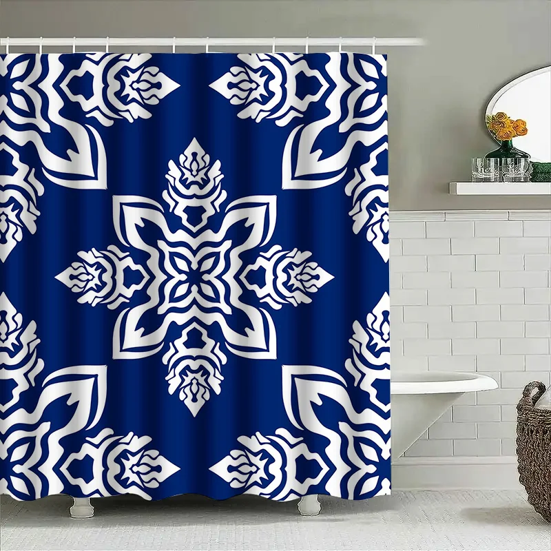 Blue White Floral Bath Shower Curtain Decoration Waterproof Bathroom Decorations for Home Navy Blue/White Pattern 72 x 84 Inches
Blue White Floral Bath Shower Curtain Decoration Waterproof Bathroom Decorations for Home Navy Blue/White Pattern 72 x 84 Inches