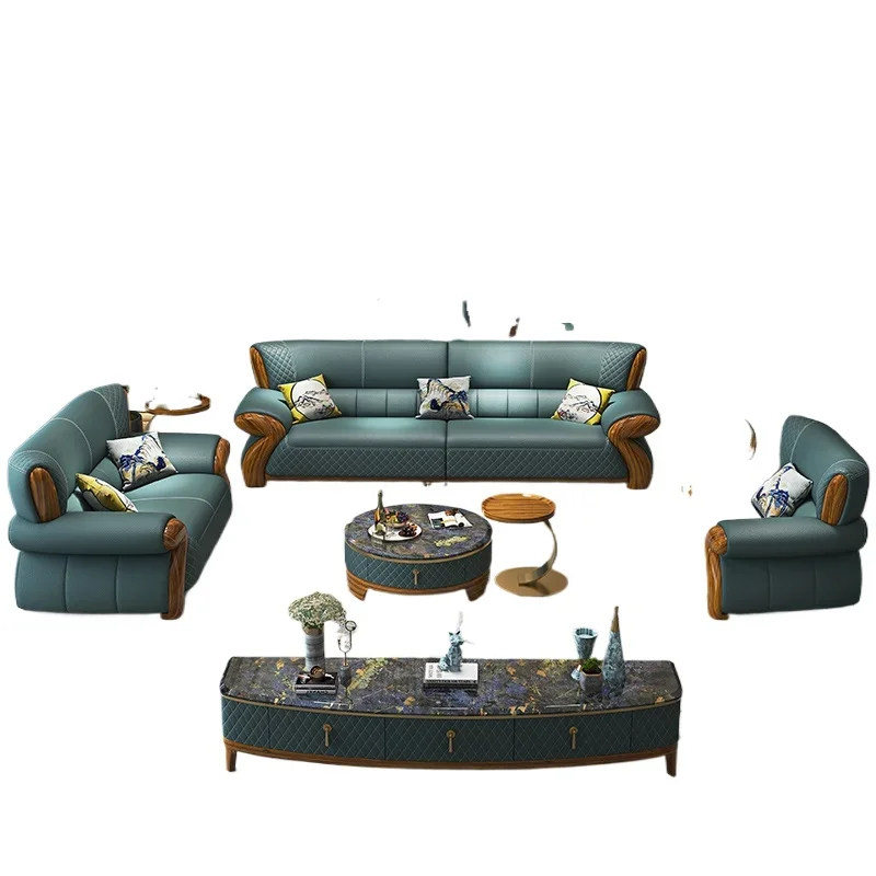 Leather sofa, new Chinese style medieval style, furniture
Leather sofa, new Chinese style medieval style, furniture