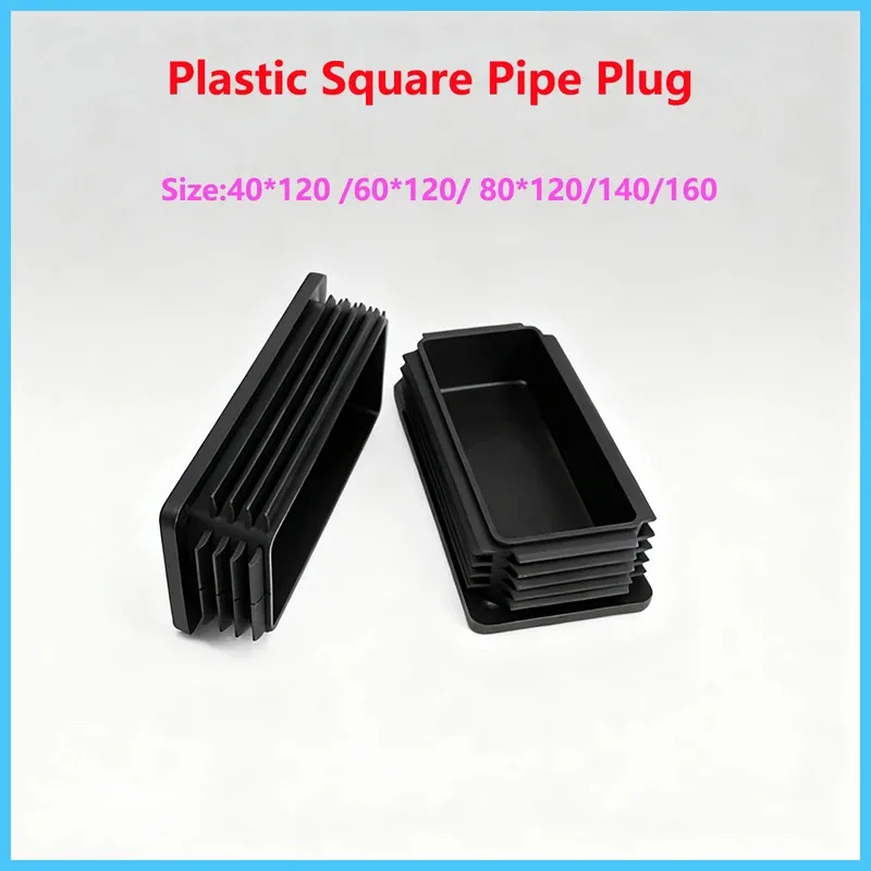 PP Plastic Square Pipe Plug Black White Stainless Steel Dust Cover 40x120 to 80x160mm
PP Plastic Square Pipe Plug Black White Stainless Steel Dust Cover 40x120 to 80x160mm