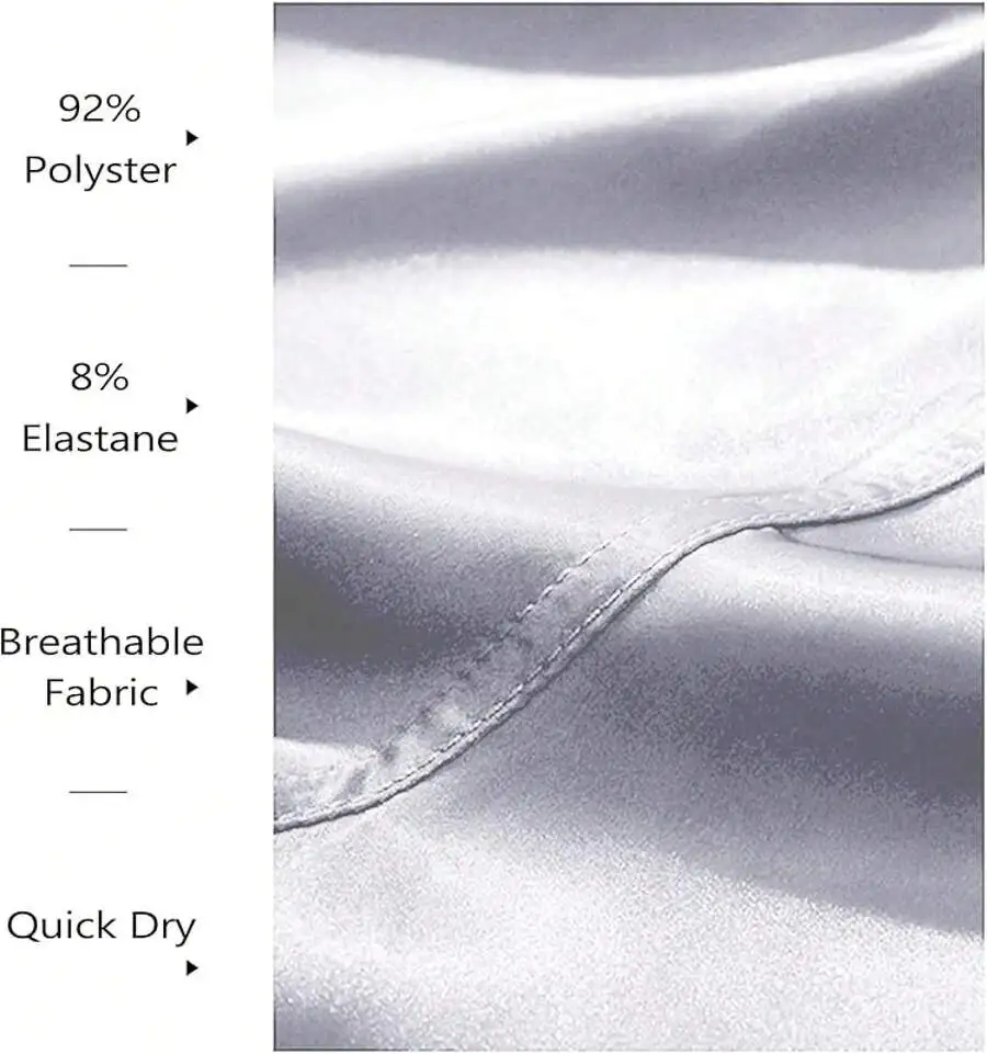 Mens Breathable Satin Boxer Shorts With 3 Inch Inseam, Elastic Waist, Quick Dry Lounge Pajama Bottoms
Mens Breathable Satin Boxer Shorts With 3 Inch Inseam, Elastic Waist, Quick Dry Lounge Pajama Bottoms