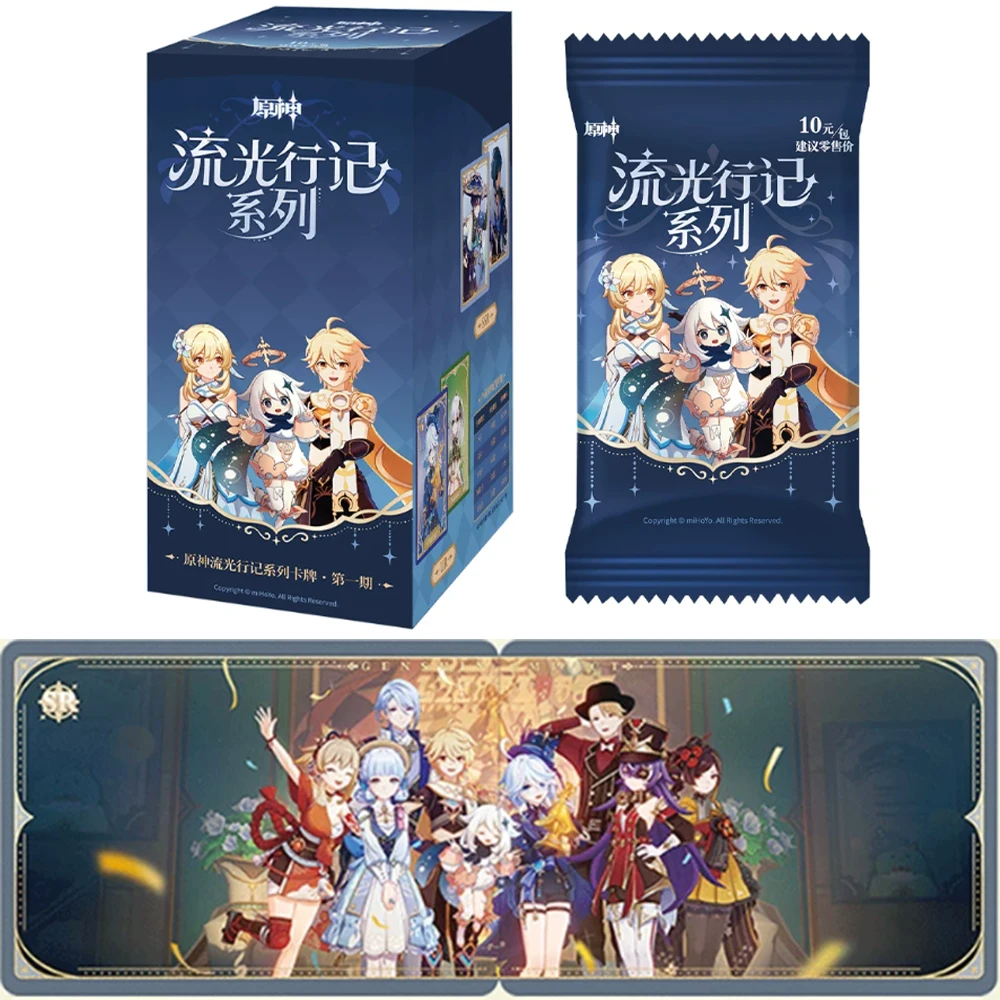 Original Genshin Impact Card TCG Flowing Light Travelogue Series Game Peripheral Collectible Cards Toys Gifts
Original Genshin Impact Card TCG Flowing Light Travelogue Series Game Peripheral Collectible Cards Toys Gifts