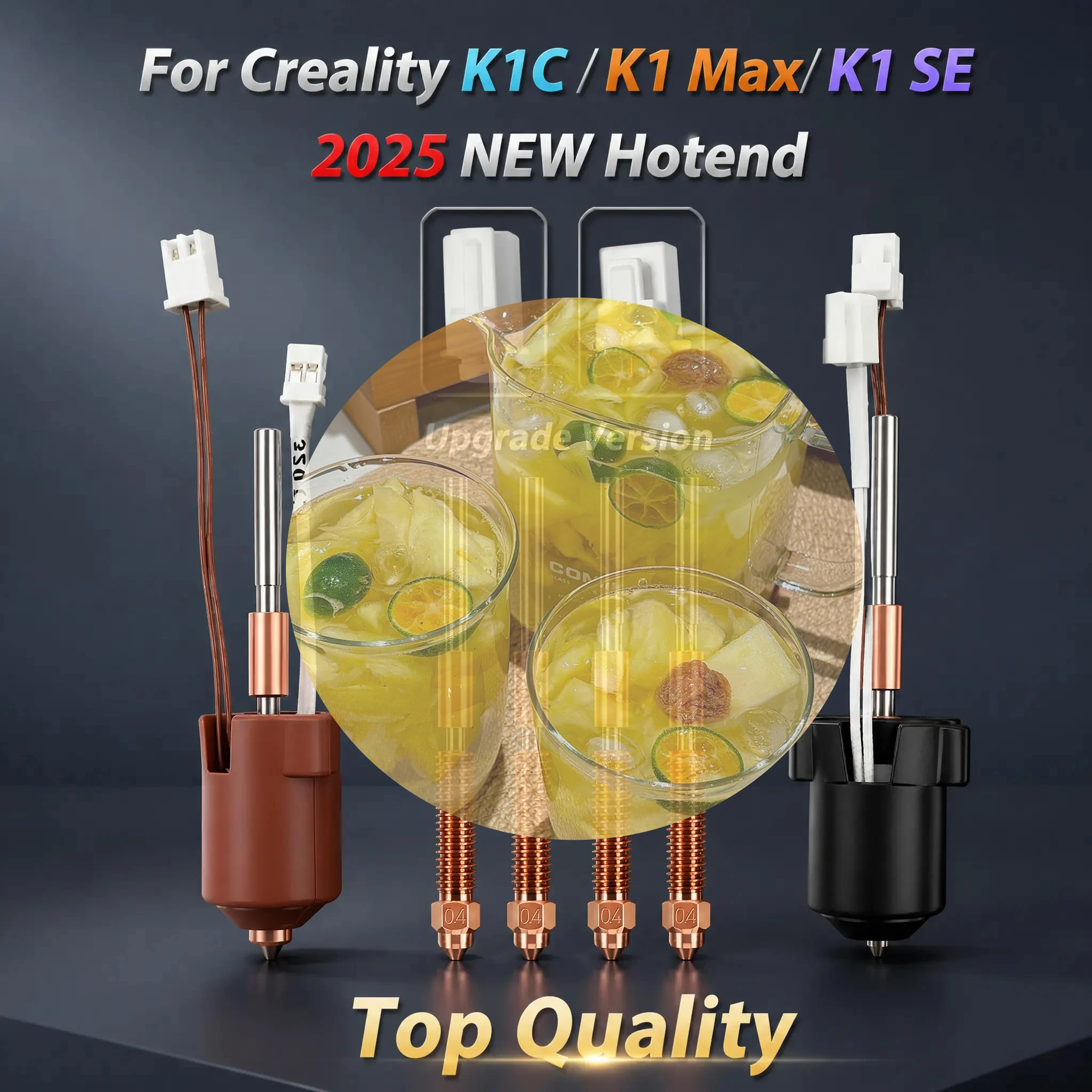 320℃ High Temp Hotend Kit for Creality K1 K1C K1 SE K1 Max Extruder Hotend 2025 Upgrade Ceramic Anti-Jam 3D Printer Parts
320℃ High Temp Hotend Kit for Creality K1 K1C K1 SE K1 Max Extruder Hotend 2025 Upgrade Ceramic Anti-Jam 3D Printer Parts
