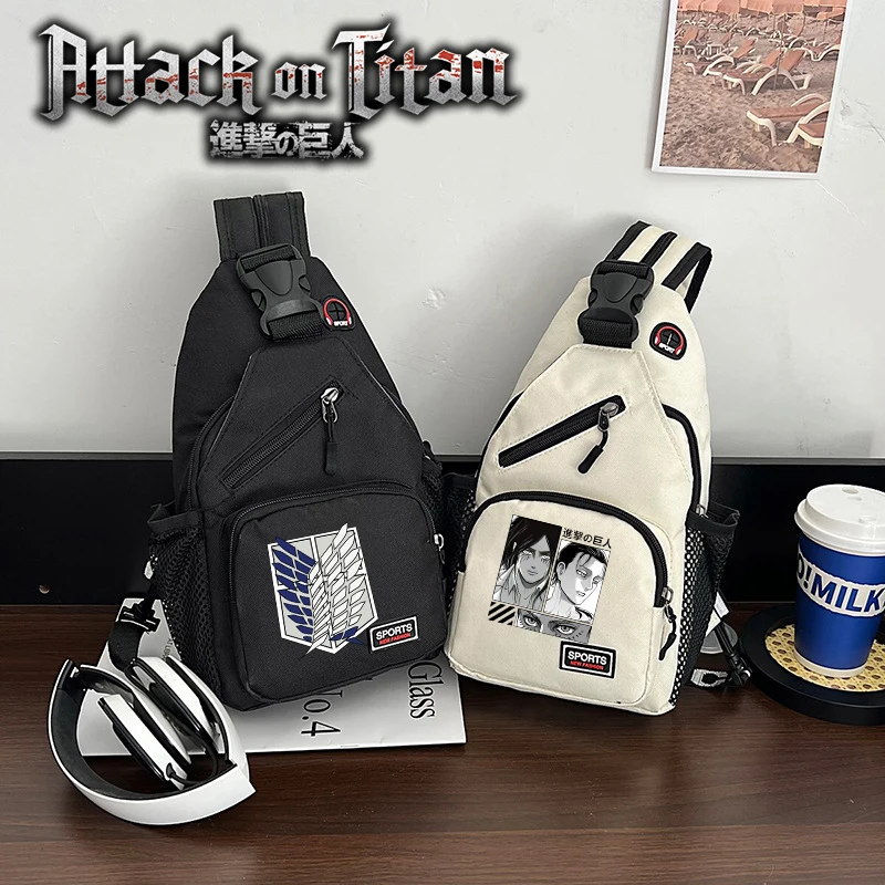Фигурки «Атака Титанов», сумки на плечо для мальчиков и девочек, нагрудная сумка с героями мультфильмов аниме для мужчин и женщин, модные крутые сумки через плечо, рюкзаки, подарки, хит продаж
Фигурки «Атака Титанов», сумки на плечо для мальчиков и девочек, нагрудная сумка с героями мультфильмов аниме для мужчин и женщин, модные крутые сумки через плечо, рюкзаки, подарки, хит продаж