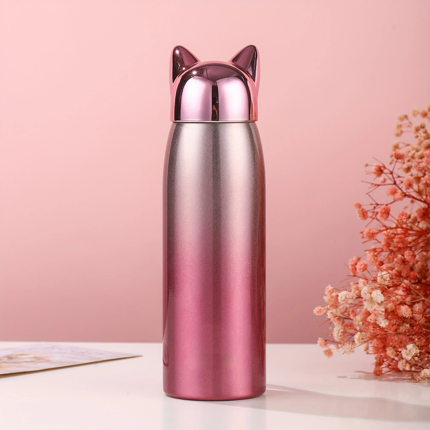 Stainless Steel Cute Cat Insulation Water Bottle - Leakproof Insulated Travel Mug with Adorable Design for Girls - 300ML Capacit
Stainless Steel Cute Cat Insulation Water Bottle - Leakproof Insulated Travel Mug with Adorable Design for Girls - 300ML Capacit