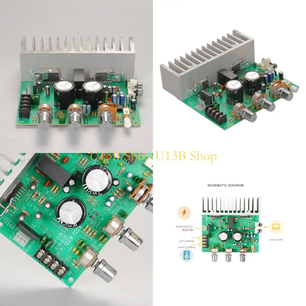 U13B 100 Вт + 100 Вт выходные усилители Усилители высокой мощности Звуковой модуль 4-80 Импеданс
U13B 100 Вт + 100 Вт выходные усилители Усилители высокой мощности Звуковой модуль 4-80 Импеданс