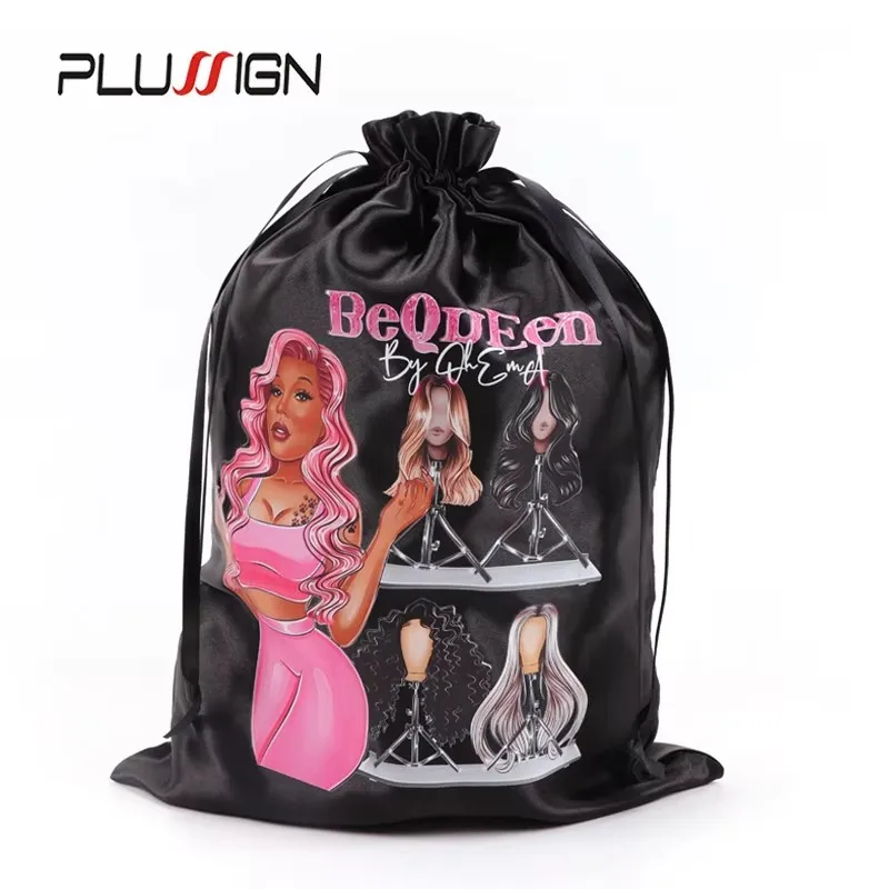 Add Logo Wig Bag 10Pcs Dustproof Drawstring Satin Bag For Bundles,Wigs,Hair Extensions,Tools,Business Gift Wig Storage Bag
Add Logo Wig Bag 10Pcs Dustproof Drawstring Satin Bag For Bundles,Wigs,Hair Extensions,Tools,Business Gift Wig Storage Bag