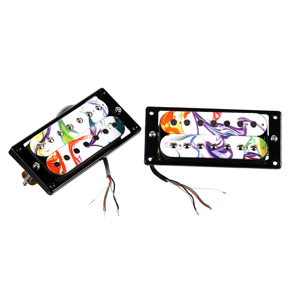 High-Output Ceramic 7-String Humbucker Set, Heavy Duty Neck & Bridge Pickups with Mounting Frame -Powerful Tone for Metal Guitar
High-Output Ceramic 7-String Humbucker Set, Heavy Duty Neck & Bridge Pickups with Mounting Frame -Powerful Tone for Metal Guitar