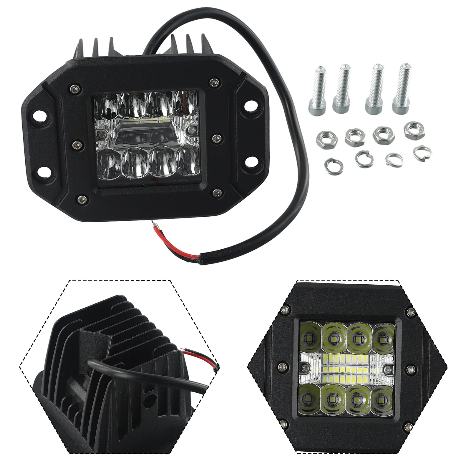 Practical 470g 16W 1600LM Work Light Practical 4 Inch LED Light for Car Truck Simple Design Easy to Use Mixed Light
Practical 470g 16W 1600LM Work Light Practical 4 Inch LED Light for Car Truck Simple Design Easy to Use Mixed Light
