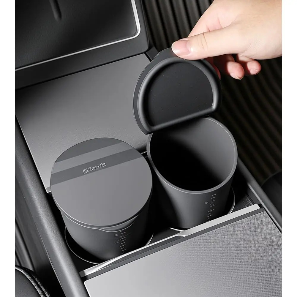 Car Trash Can with Lid Small Cup Holder Door Pocket Garbage Can Trash Bin Trash Container Fits Auto Home Office, Black 2Pcs
Car Trash Can with Lid Small Cup Holder Door Pocket Garbage Can Trash Bin Trash Container Fits Auto Home Office, Black 2Pcs