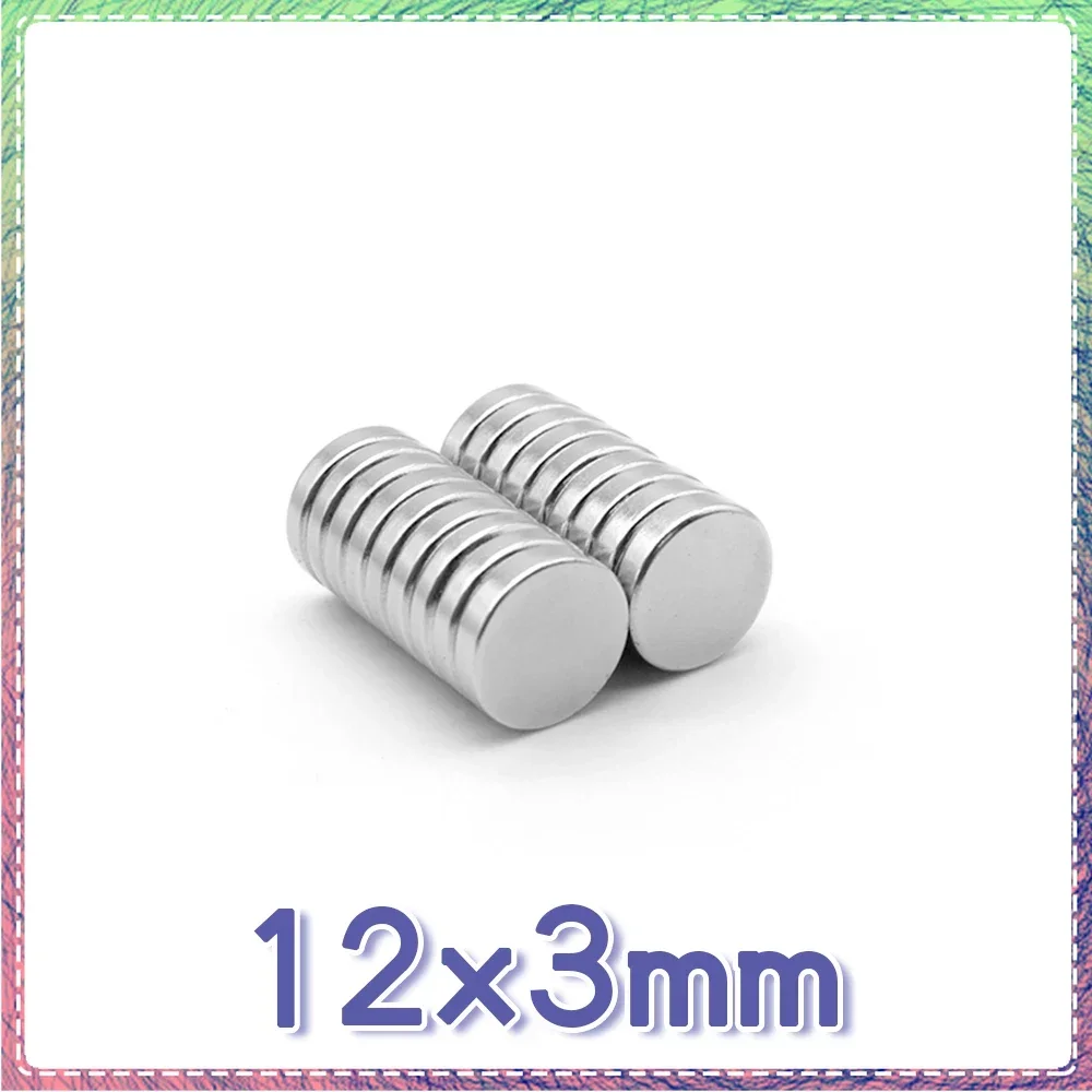 10/20/30/50/100/150PCS 12x3 Round Search Magnet N35 Powerful Strong Magnetic Magnets 12x3mm Permanent Neodymium Magnet 12*3 mm
10/20/30/50/100/150PCS 12x3 Round Search Magnet N35 Powerful Strong Magnetic Magnets 12x3mm Permanent Neodymium Magnet 12*3 mm