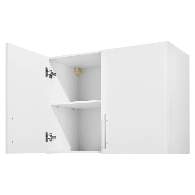 White 2-Tier Wall-Mounted Cabinet with Adjustable Shelf, 32" Storage Cupboard, 2 Doors, for Laundry, Kitchen, Bathroom, 16 x 32 x 24 in
White 2-Tier Wall-Mounted Cabinet with Adjustable Shelf, 32" Storage Cupboard, 2 Doors, for Laundry, Kitchen, Bathroom, 16 x 32 x 24 in