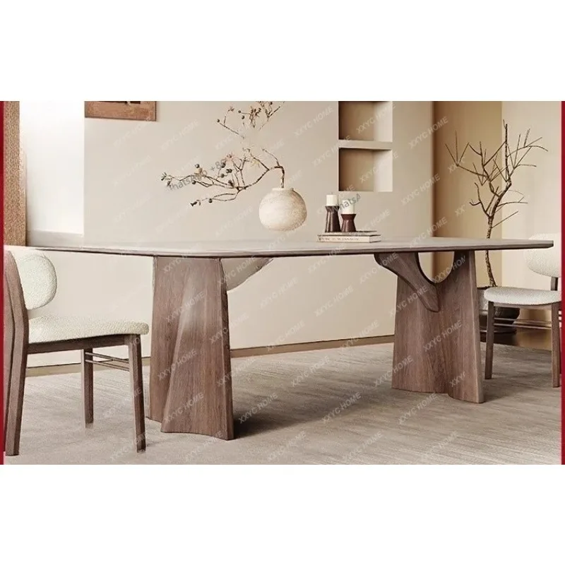 LPure white slate dining table rectangular home simple modern light luxury style solid wood dining table
LPure white slate dining table rectangular home simple modern light luxury style solid wood dining table