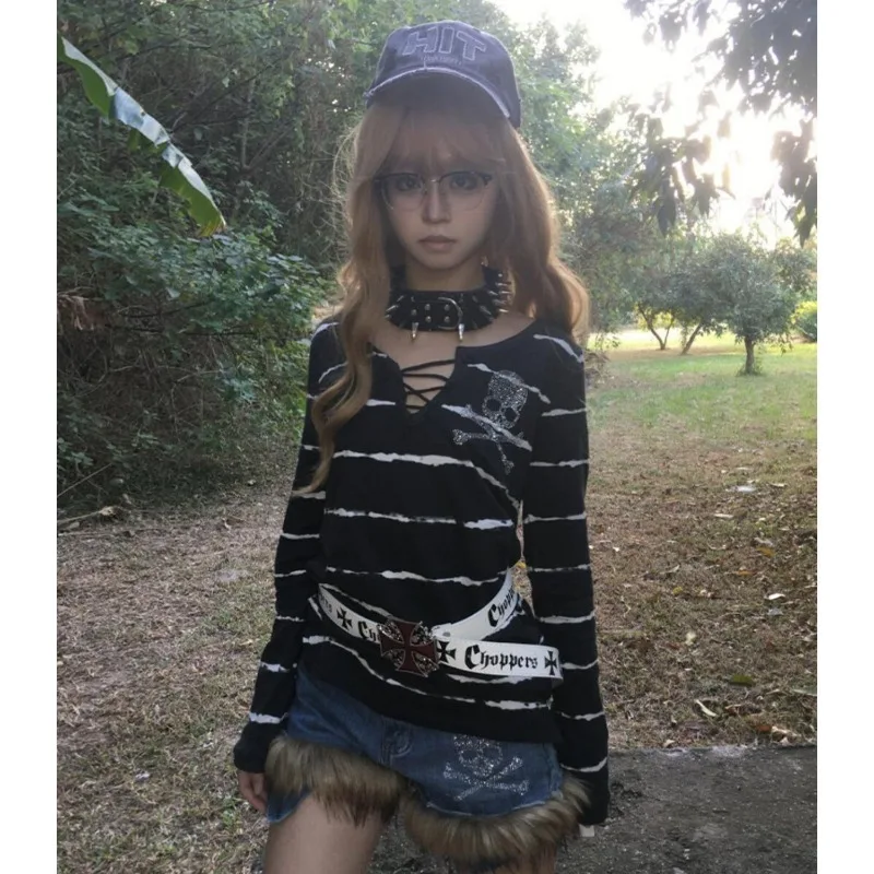 High Street American O Neck Cross V Neck Design Свободные футболки Y2k Harajuku Punk Constrast Цветная одежда Винтажная футболка с принтом черепа
High Street American O Neck Cross V Neck Design Свободные футболки Y2k Harajuku Punk Constrast Цветная одежда Винтажная футболка с принтом черепа