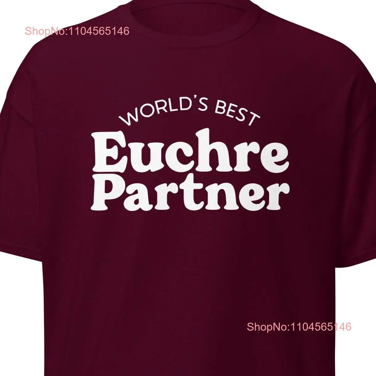World's Best Euchre Partner T Shirt Funny Card Player Game classic tee long or short sleeves
World's Best Euchre Partner T Shirt Funny Card Player Game classic tee long or short sleeves