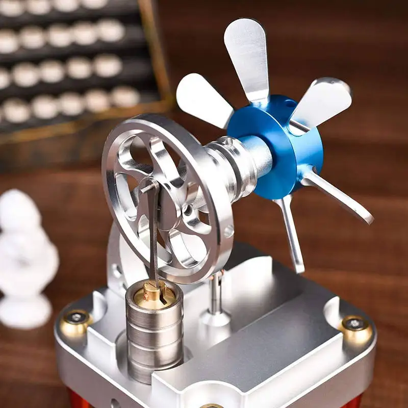 The scientific water-cooled metal power cylinder can power the high-quality high-temperature fan all-metal Stirling engine model
The scientific water-cooled metal power cylinder can power the high-quality high-temperature fan all-metal Stirling engine model