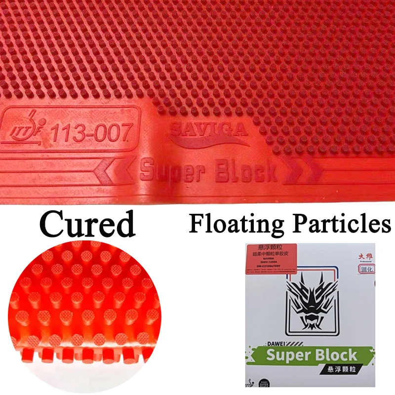 DAWEI SAVIGA Super Block Table Tennis Rubber Ultra-Soft Cured Floating Particles Long Pips OX Durable Ping Pong Rubber Anti-Spin
DAWEI SAVIGA Super Block Table Tennis Rubber Ultra-Soft Cured Floating Particles Long Pips OX Durable Ping Pong Rubber Anti-Spin