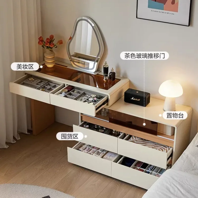 Dressing Table Elegant Coiffeuse Avec Miroir Furniture Modern Multifunctional Makeup Vanity Jewelry Storage Illuminated Makeup
Dressing Table Elegant Coiffeuse Avec Miroir Furniture Modern Multifunctional Makeup Vanity Jewelry Storage Illuminated Makeup