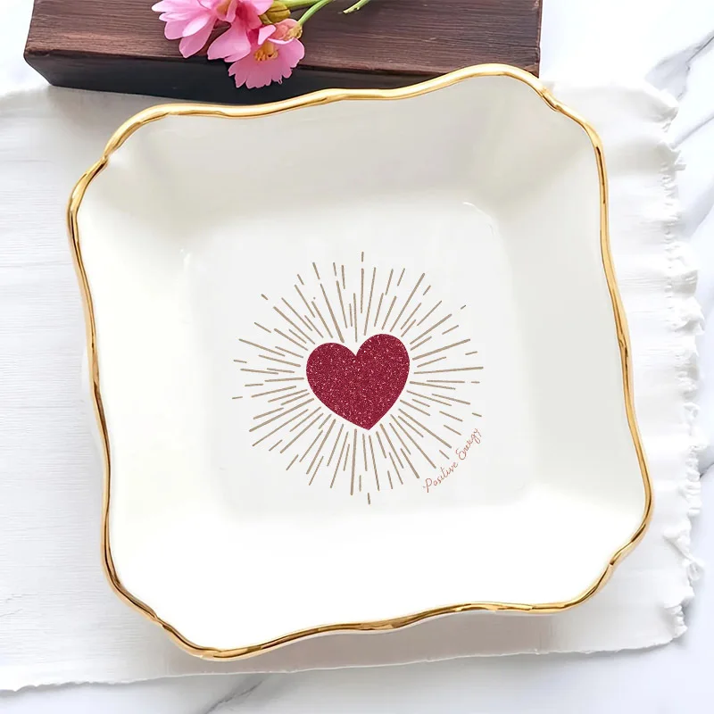 Saved My Heart Patterns Wedding Ring Dish Bridesmaid Present for Women Trinket Tray Keepsake Jewelry Dish Ring Jewelry Plate
Saved My Heart Patterns Wedding Ring Dish Bridesmaid Present for Women Trinket Tray Keepsake Jewelry Dish Ring Jewelry Plate