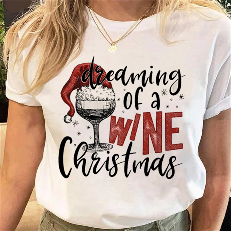 Fashion Retro Christmas Letter Print Short Sleeve Casual White Print T-shirt Fashion Women's T-shirt Cartoon Graphic T shirt
Fashion Retro Christmas Letter Print Short Sleeve Casual White Print T-shirt Fashion Women's T-shirt Cartoon Graphic T shirt