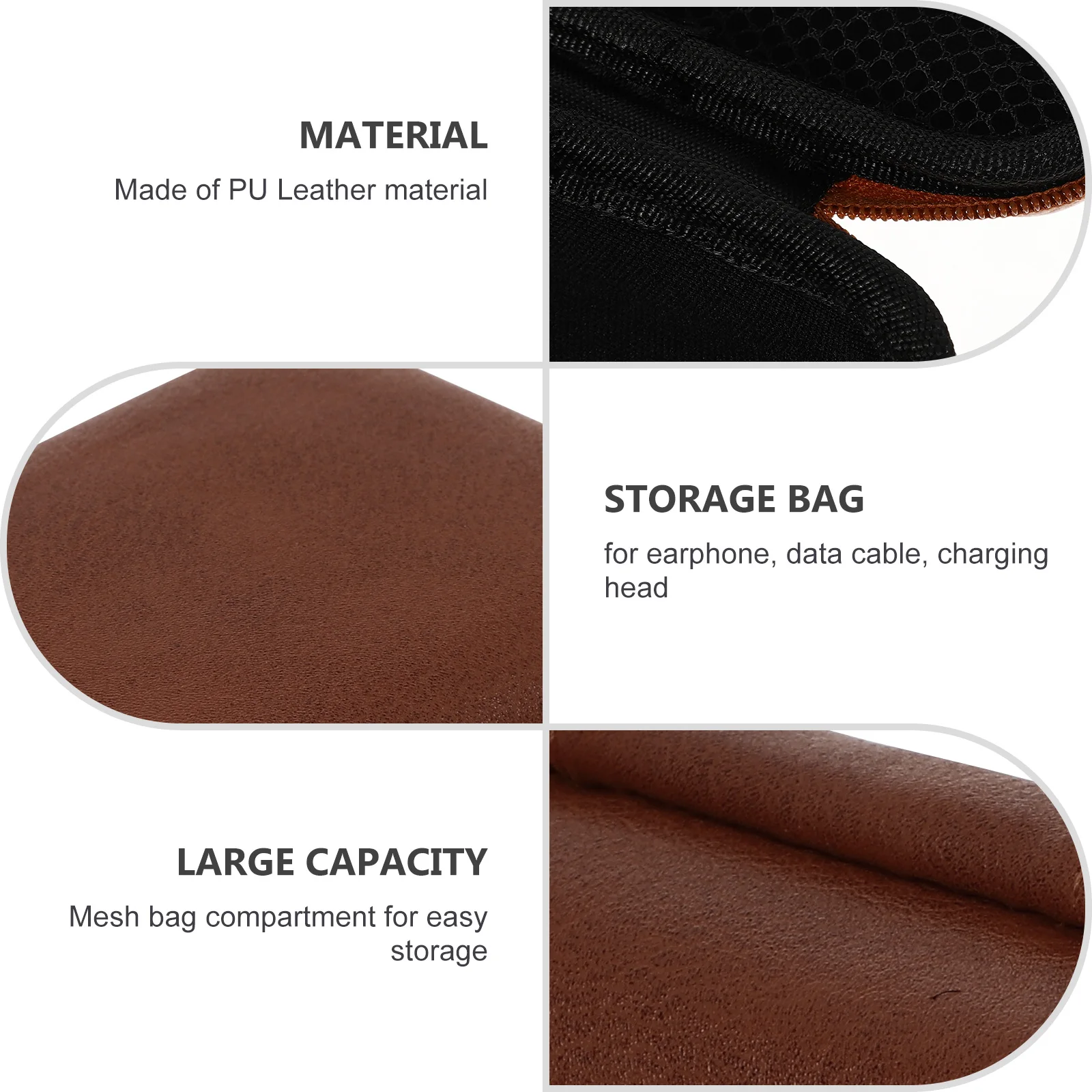 1Pcs Durable PU Earphone Organizer Waterproof Storage Portable Travel Carry Pouch Cable Data Accessories Bag PU Storage Bag
1Pcs Durable PU Earphone Organizer Waterproof Storage Portable Travel Carry Pouch Cable Data Accessories Bag PU Storage Bag