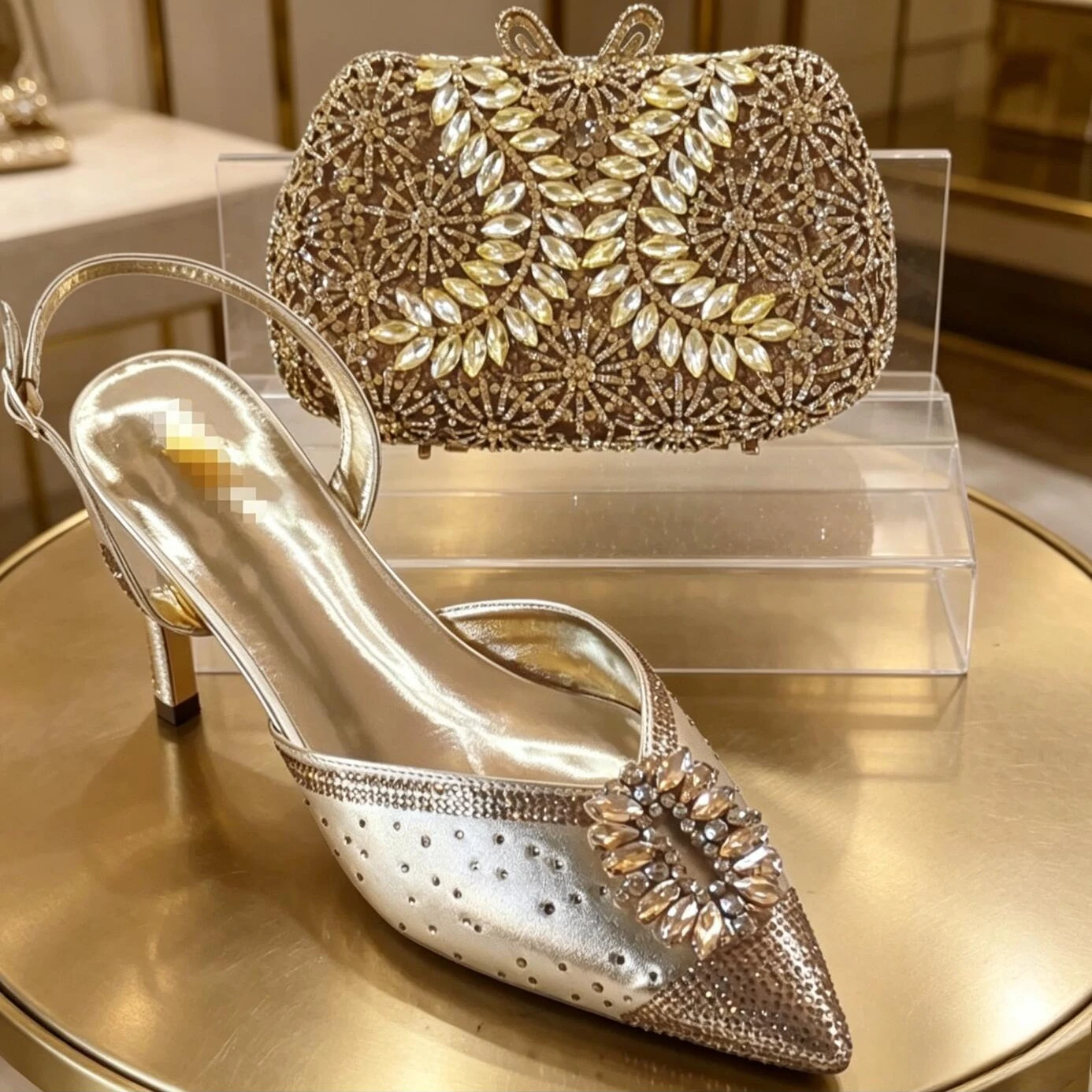 Diamond High Heel Sandals Women Matching Dinner Bag Complete Set Luxury Runway High Heels Fashion Shoes Evening Banquet Dress
Diamond High Heel Sandals Women Matching Dinner Bag Complete Set Luxury Runway High Heels Fashion Shoes Evening Banquet Dress