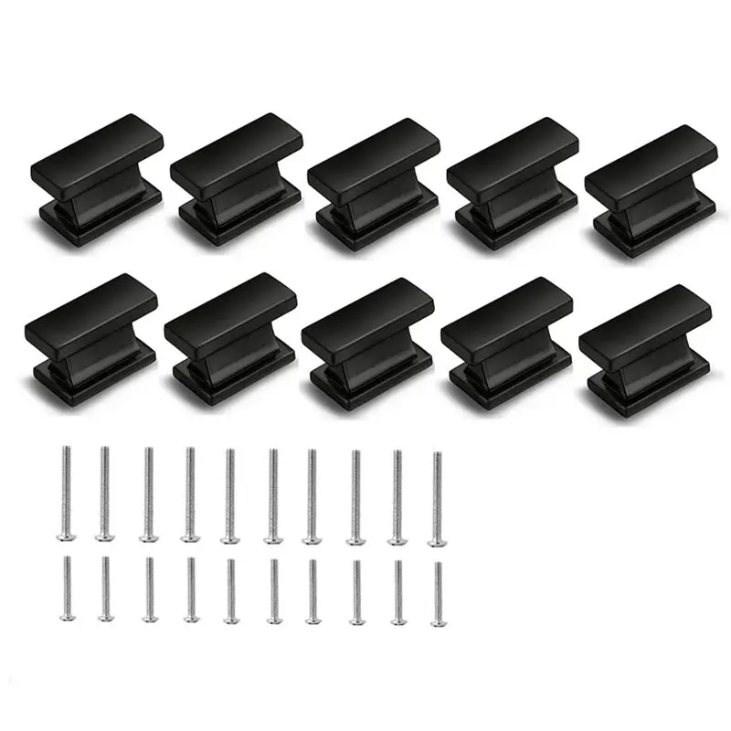 AS94-10 Pack Square Black Cabinet Knobs Drawer Dresser Knobs Cabinet Handles For Cupboard Bathroom Kitchen Cabinet Hardware Dura
AS94-10 Pack Square Black Cabinet Knobs Drawer Dresser Knobs Cabinet Handles For Cupboard Bathroom Kitchen Cabinet Hardware Dura