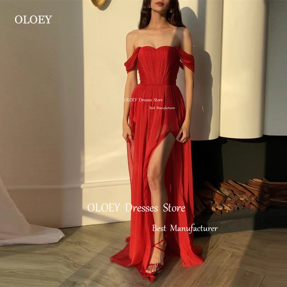 OLOEY Sexy Red Chiffon Women Party Evening Dresses Off Shoulder Split Long Prom Dress Beach Wedding Party Dress Plus Size
OLOEY Sexy Red Chiffon Women Party Evening Dresses Off Shoulder Split Long Prom Dress Beach Wedding Party Dress Plus Size