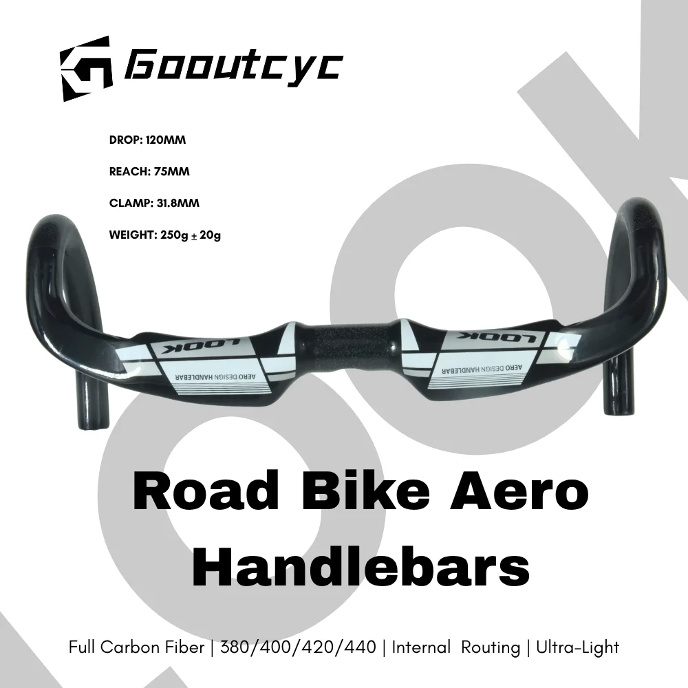 Полностью карбоновый руль премиум-класса Road Aero 31,8 мм/глянцевый для LOOK Drop 120 мм, изогнутый руль 70 мм 
Полностью карбоновый руль премиум-класса Road Aero 31,8 мм/глянцевый для LOOK Drop 120 мм, изогнутый руль 70 мм