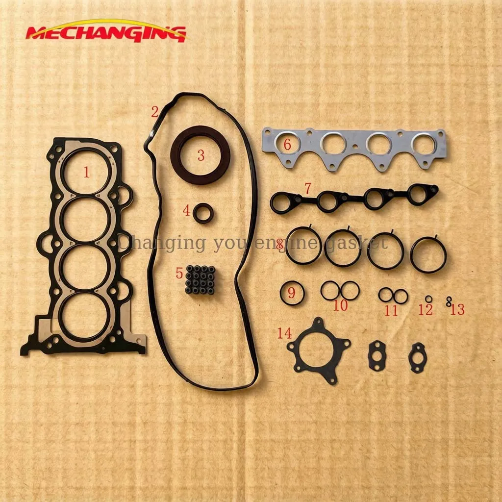 G4FA G4FC For KIA CERATO SOUL HYUNDAI I20 I30 ELANTR ix20 Metal Cylinder head gasket Full Set Engine Gasket 20910-2BC01A
G4FA G4FC For KIA CERATO SOUL HYUNDAI I20 I30 ELANTR ix20 Metal Cylinder head gasket Full Set Engine Gasket 20910-2BC01A