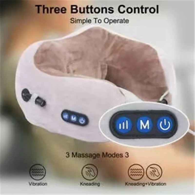Neck Massager U Shaped Pillow Multifunctional Portable Shoulder Cervical Massager Outdoor Home Car Relaxing Massage
Neck Massager U Shaped Pillow Multifunctional Portable Shoulder Cervical Massager Outdoor Home Car Relaxing Massage