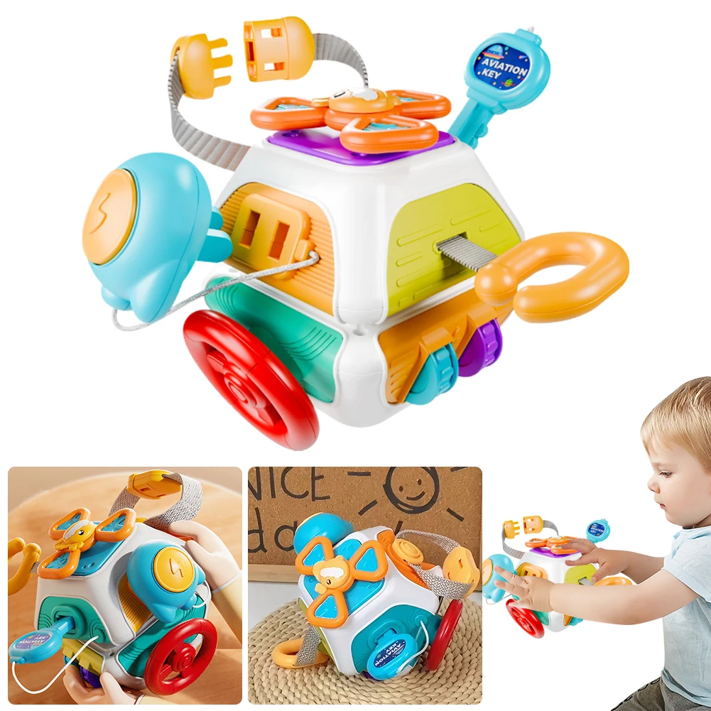 10 in 1 Baby Busy Board Cube Educational Montessori Toy Cube Educational Learning Fidget Toys for Toddlers 1-3 Years Old
10 in 1 Baby Busy Board Cube Educational Montessori Toy Cube Educational Learning Fidget Toys for Toddlers 1-3 Years Old