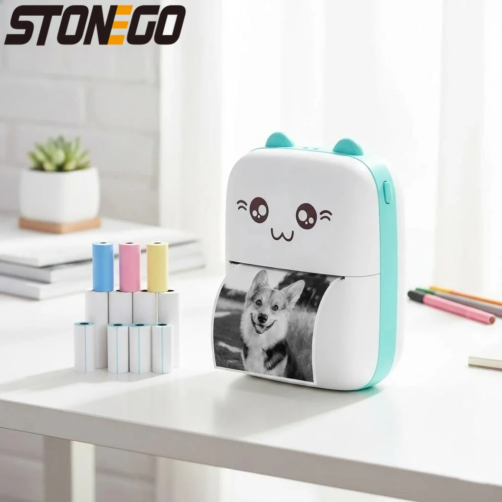 Portable Bluetooth Mini Thermal Printer Wireless HD Printing for Labels Photos Receipts Notes Self-Adhesive Paper
Portable Bluetooth Mini Thermal Printer Wireless HD Printing for Labels Photos Receipts Notes Self-Adhesive Paper