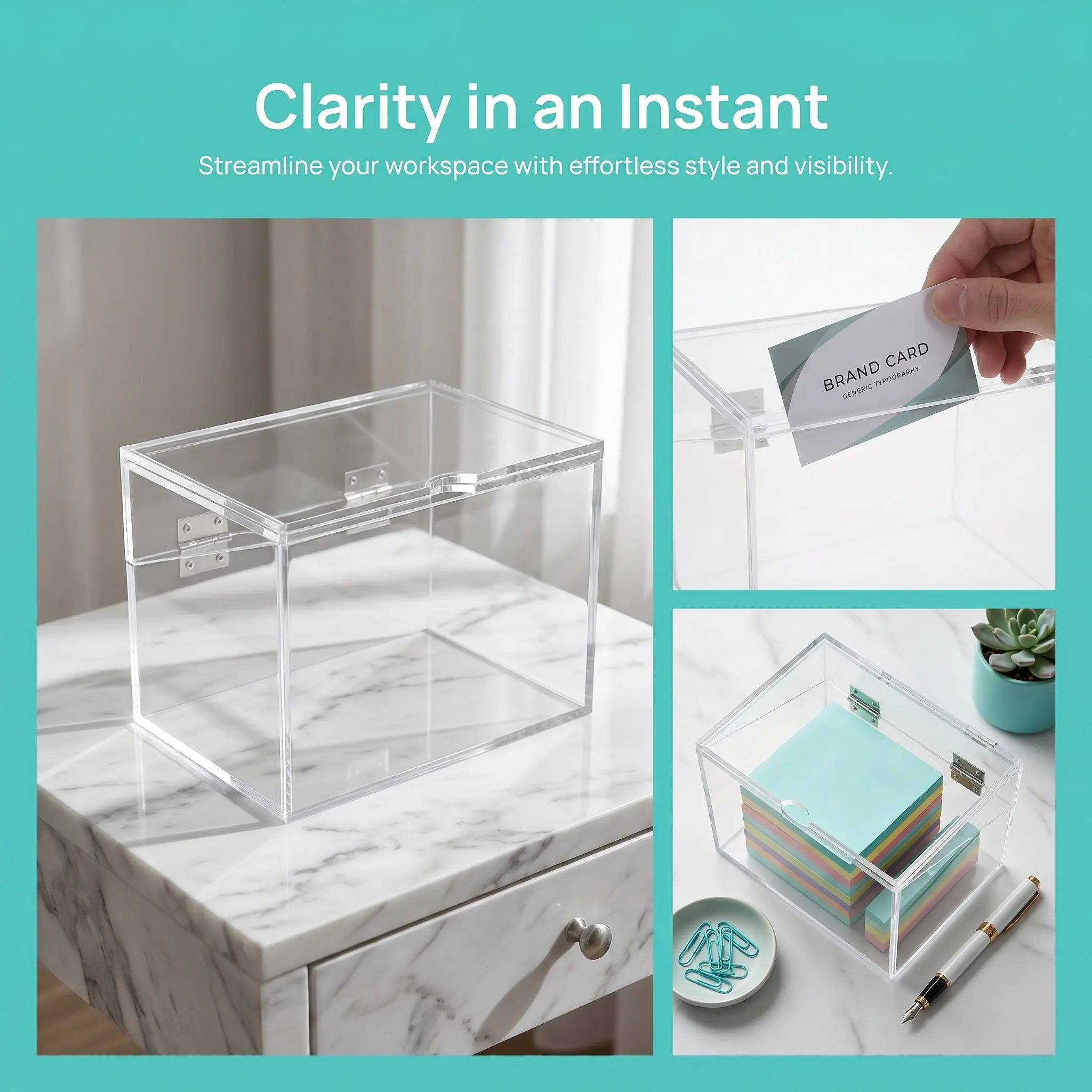Sticky Notes Notecard Organizer Clear Index Case Business Recipe Holder Memo Notes Storage Bin With Display Slot For Home Office
Sticky Notes Notecard Organizer Clear Index Case Business Recipe Holder Memo Notes Storage Bin With Display Slot For Home Office