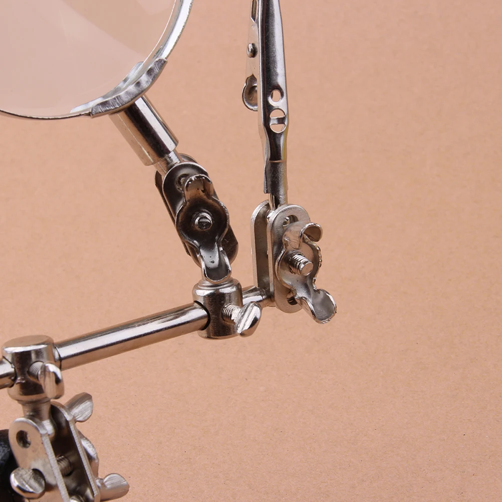 Magnifier With Bracket 5X Magnifying Glass 65mm Lens Auxiliary Clip Double Arm Rotate Ideal Tool Desktop Reading Embroidery
Magnifier With Bracket 5X Magnifying Glass 65mm Lens Auxiliary Clip Double Arm Rotate Ideal Tool Desktop Reading Embroidery