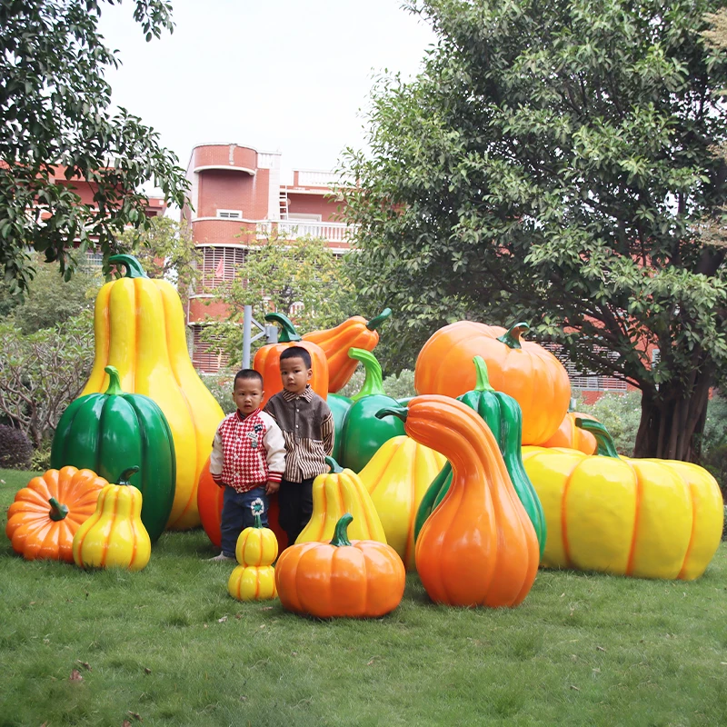 Simulation pumpkin ornament outdoor garden landscape plant sculpture pastoral agritainment vegetable fruit floor ornament
Simulation pumpkin ornament outdoor garden landscape plant sculpture pastoral agritainment vegetable fruit floor ornament