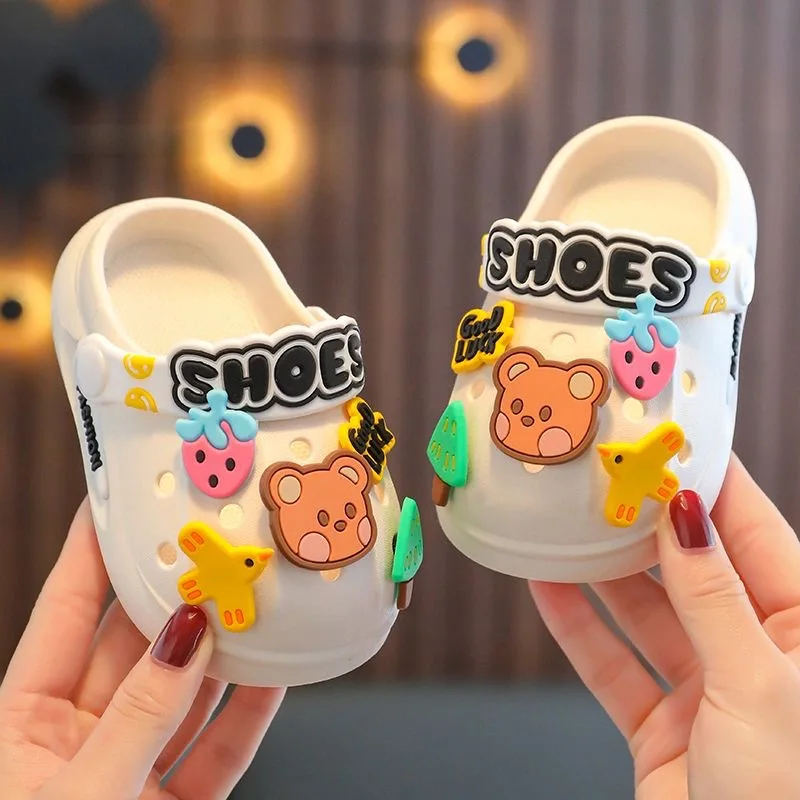 Children Slippers Baotou Boy Is Cool Procrastinate Cartoon Antiskid Soft Bottom Interior Hole Hole Baby Slippers Girls At Home
Children Slippers Baotou Boy Is Cool Procrastinate Cartoon Antiskid Soft Bottom Interior Hole Hole Baby Slippers Girls At Home