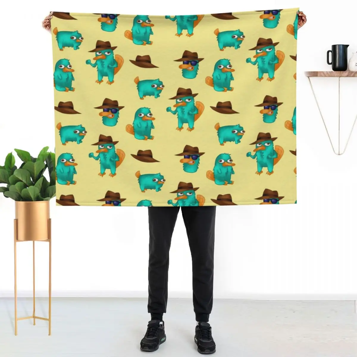 Perry the Platypus! Throw Blanket Portable Lightweight Blanket for Travel Camping
Perry the Platypus! Throw Blanket Portable Lightweight Blanket for Travel Camping