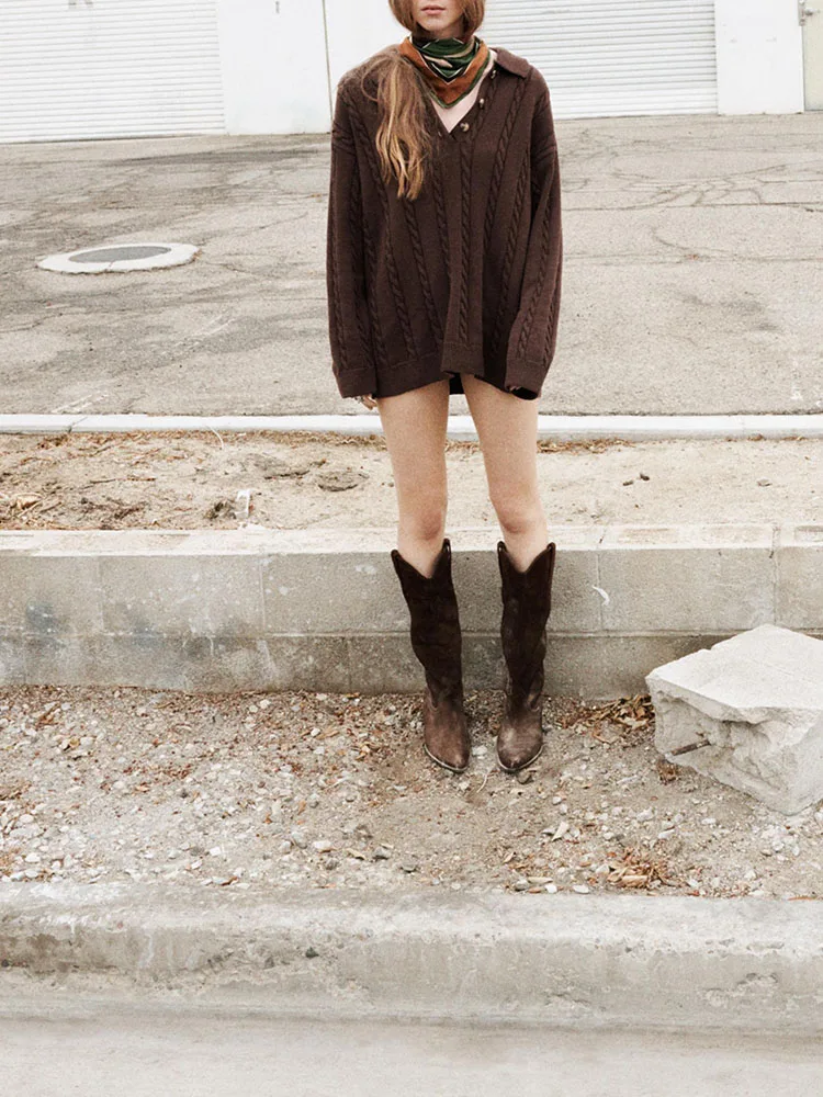 Spring New Arrival Comfortable Casual Ne Long Sve Knitted irt Women's Faion Commute Sle Regular Fit Single Piece
Spring New Arrival Comfortable Casual Ne Long Sve Knitted irt Women's Faion Commute Sle Regular Fit Single Piece