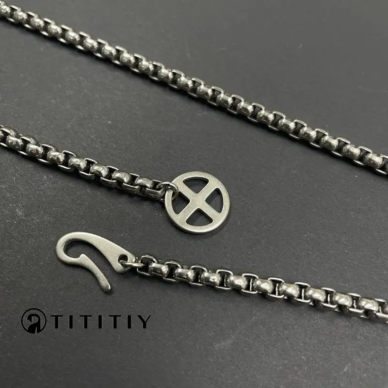 New Wide 4mm TA1 Pure Titanium Necklace Lightweight Anti Allergic Classic Design Men Women Necklace Exquisite Birthday Gift
New Wide 4mm TA1 Pure Titanium Necklace Lightweight Anti Allergic Classic Design Men Women Necklace Exquisite Birthday Gift