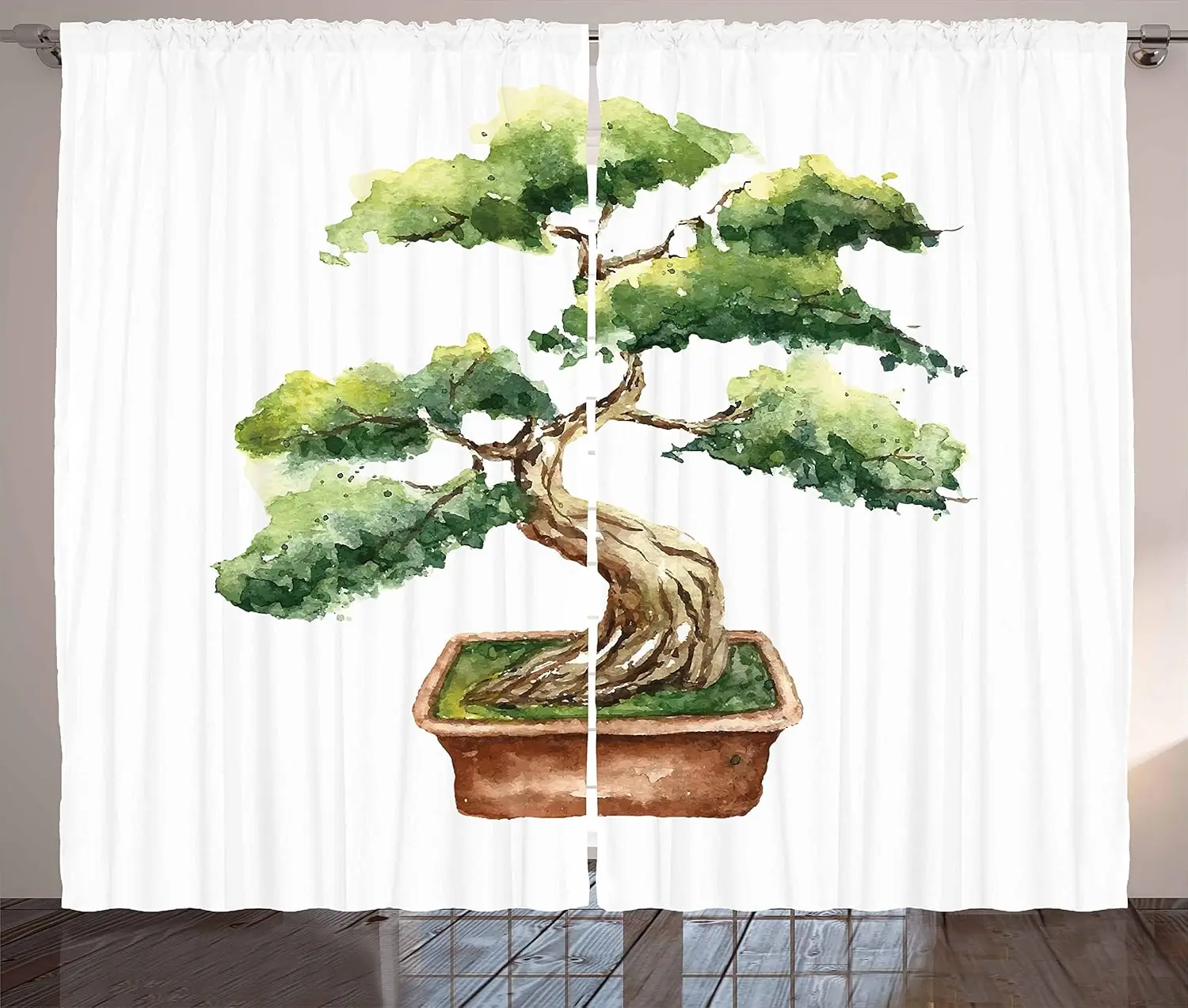 Bonsai Tree Watercolor Print Curtains for Living Room Bedroom Window Treatment Zen Home Decor
Bonsai Tree Watercolor Print Curtains for Living Room Bedroom Window Treatment Zen Home Decor