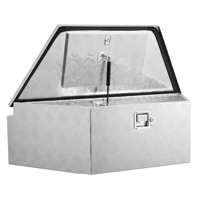 Trailer Tongue Box, 39" x 16.5" x 12" Aluminum Trailer Tongue Tool Box, Heavy Duty Storage Organizer with Lock & Keys, Utility Tool Chest for Pickup Truck Bed, RV, SUV, Off-Road Vehicle, Silver
Trailer Tongue Box, 39" x 16.5" x 12" Aluminum Trailer Tongue Tool Box, Heavy Duty Storage Organizer with Lock & Keys, Utility Tool Chest for Pickup Truck Bed, RV, SUV, Off-Road Vehicle, Silver