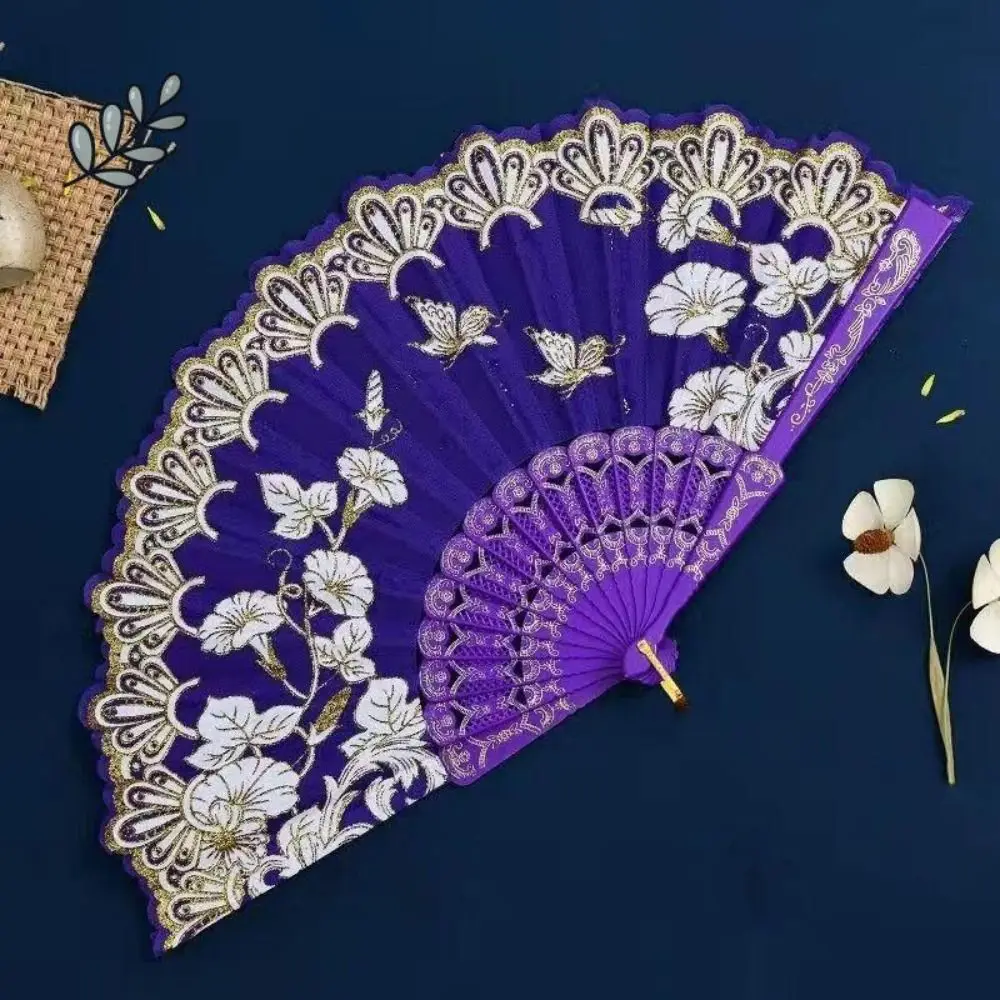 Art Craft Handheld Chinese Style Folding Fan Plastic Handle Lace Decorative Fan with Fan Ring Vintage Folding Fan Summer
Art Craft Handheld Chinese Style Folding Fan Plastic Handle Lace Decorative Fan with Fan Ring Vintage Folding Fan Summer