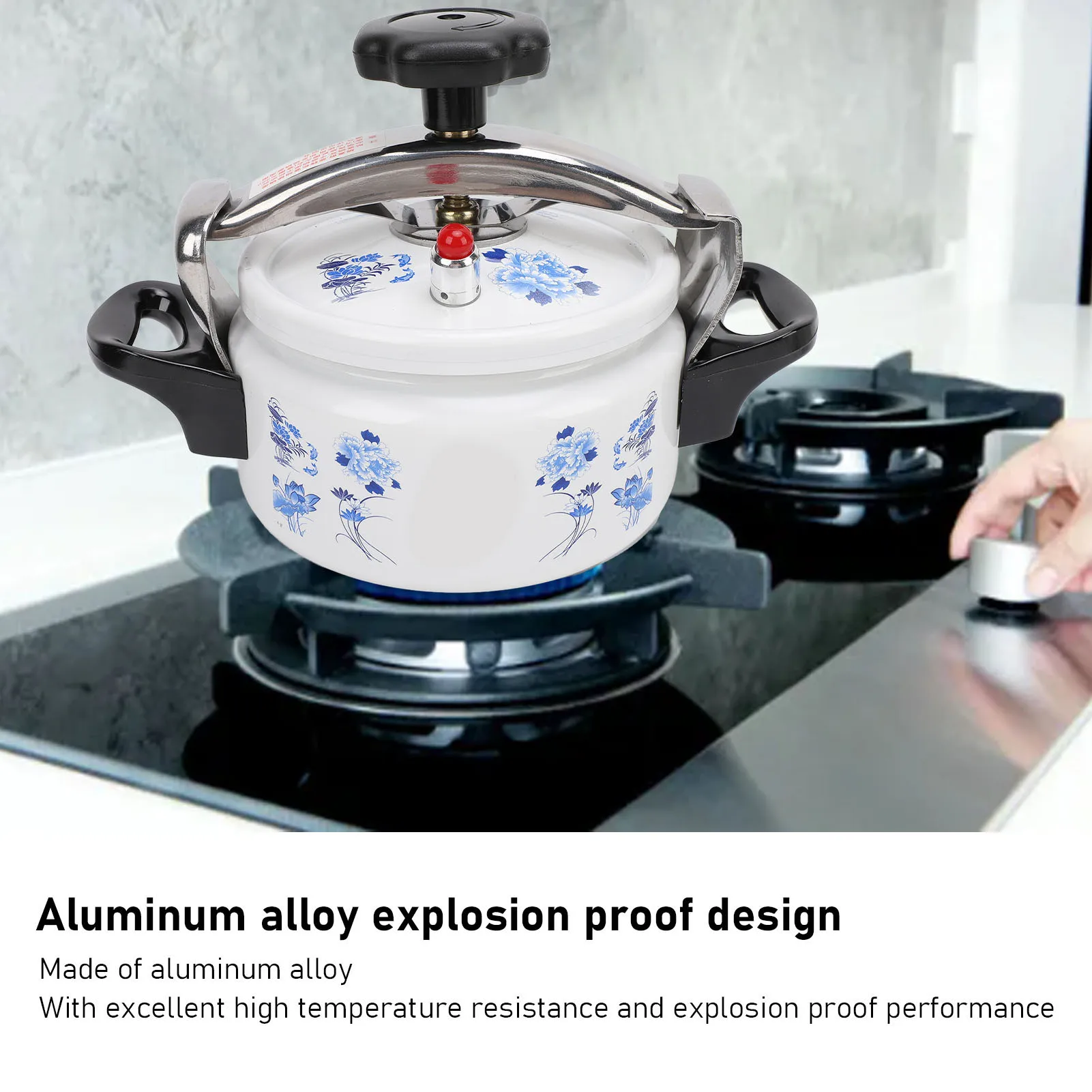 Pressure Cooker Explosion Proof Aluminium Pressure Canner Easy To Open Close Efficient for Gas Cooktops for Induction Cooktops
Pressure Cooker Explosion Proof Aluminium Pressure Canner Easy To Open Close Efficient for Gas Cooktops for Induction Cooktops