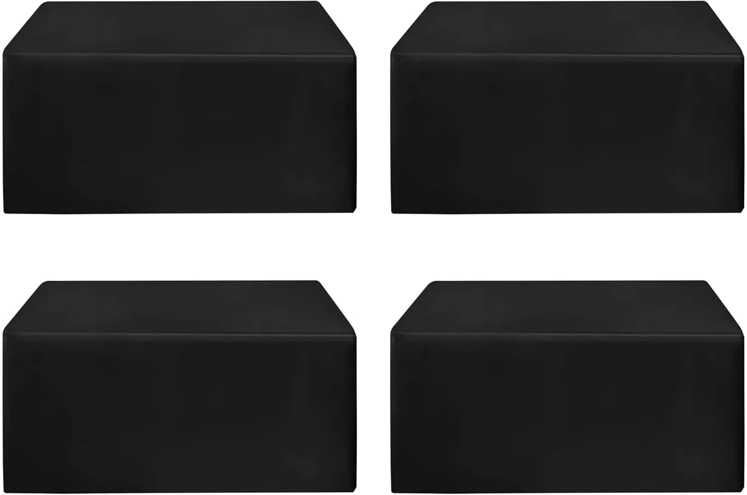 Fitted Rectangle Tablecloths for 8 Foot Tables - 96 x 30 Inch - 4 Pack, Polyester Fabric Table Covers for Parties, Weddings
Fitted Rectangle Tablecloths for 8 Foot Tables - 96 x 30 Inch - 4 Pack, Polyester Fabric Table Covers for Parties, Weddings