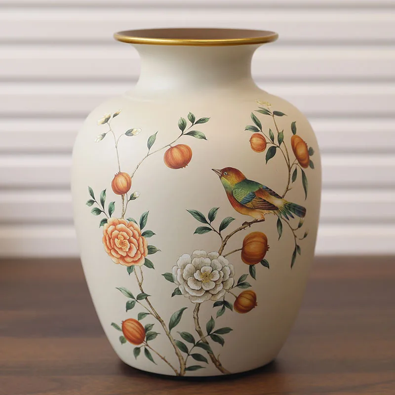 Ceramic Vase European Style American Style Living Room Dining Table Coffee Table Decoration Vase Craft Ornaments
Ceramic Vase European Style American Style Living Room Dining Table Coffee Table Decoration Vase Craft Ornaments