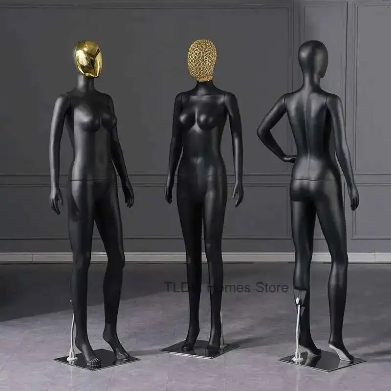 Women's Mannequin Mannequin Props Display Female Full Store Body Hollow Human Dummy Clothing Black Clothes Gold Face Stand
Women's Mannequin Mannequin Props Display Female Full Store Body Hollow Human Dummy Clothing Black Clothes Gold Face Stand