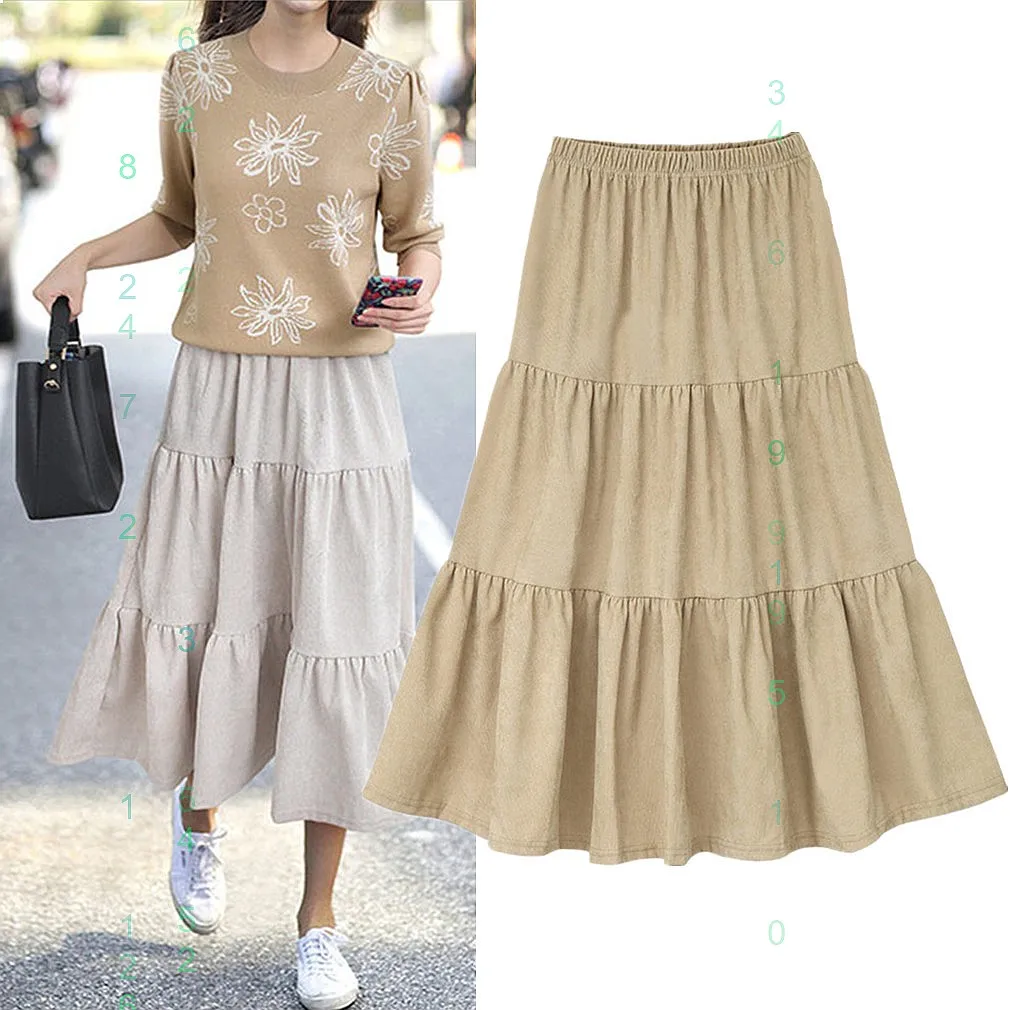 High Waist Midi Skirt for Women Loose A Line Skirts Spring Summer Plus Size Slimming Casual Skirts
High Waist Midi Skirt for Women Loose A Line Skirts Spring Summer Plus Size Slimming Casual Skirts